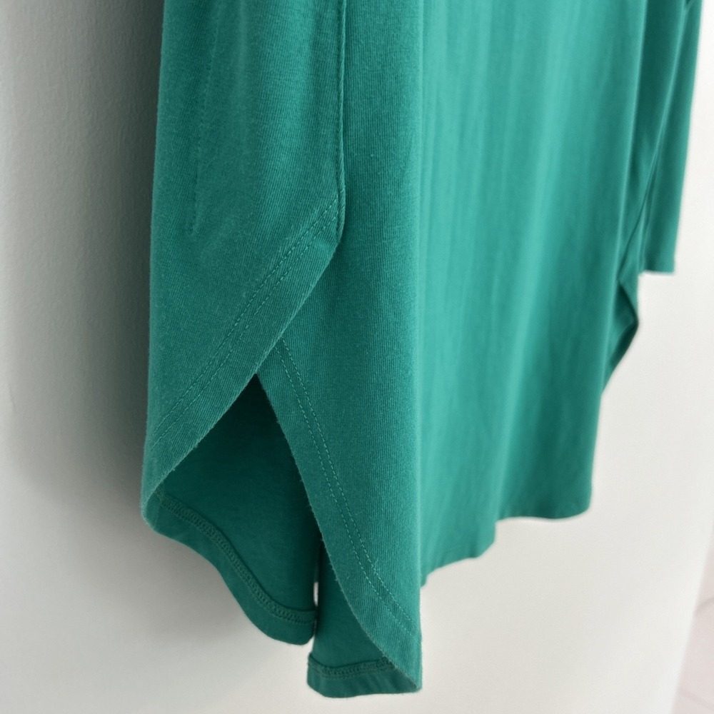 Susan Graver Weekend Essentials Size XL 3/4 Sleeve Kelly Green Pullover Soft Top - Picture 5 of 11